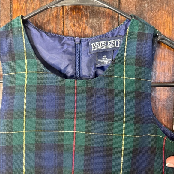 Lands End Plaid Dress - Picture 3 of 4